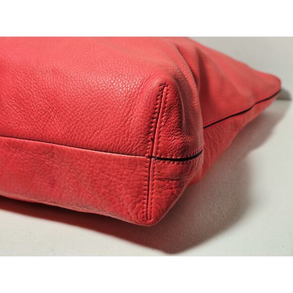 Kate Spade Elliot Grey Street Leather Tote Bag Purse In Hot Rose Pink Large - Picture 9 of 13